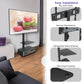 ProMounts TV Floor Stand Mount for 37" to 72" TVs with Height Adjustable Shelf and 25° Swivel (AFMSS6402-X2)