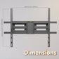 ProMounts Large Articulating/Full Motion TV Wall Mount for 50”-110” Screens and Holds up to 132lbs (OMA8601)