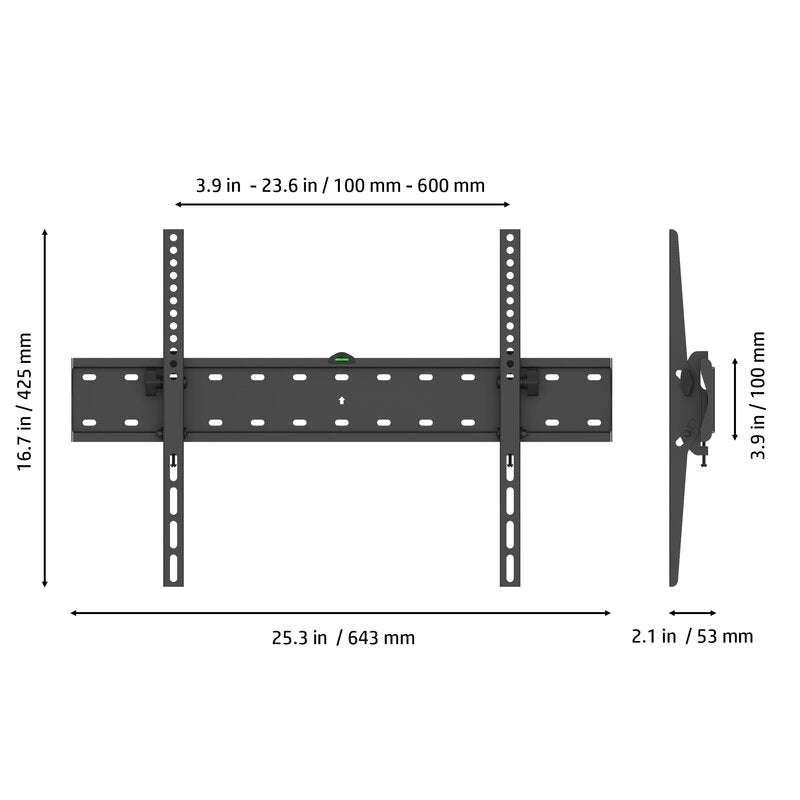 ProMounts Tilting TV Wall Mount For 37" to 85" TVs Holds Up to 88lbs (OMT6401)