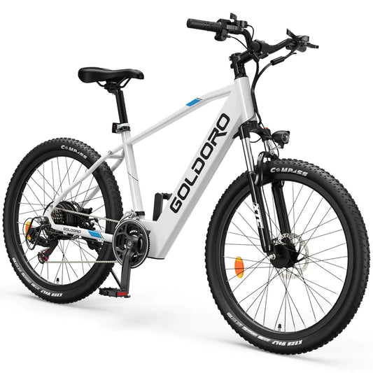 Goldoro Electric Bike 26" X7 Aluminum Alloy Mountain Bike, 250W/36V, MAX 17.4 MPH, 21 speed