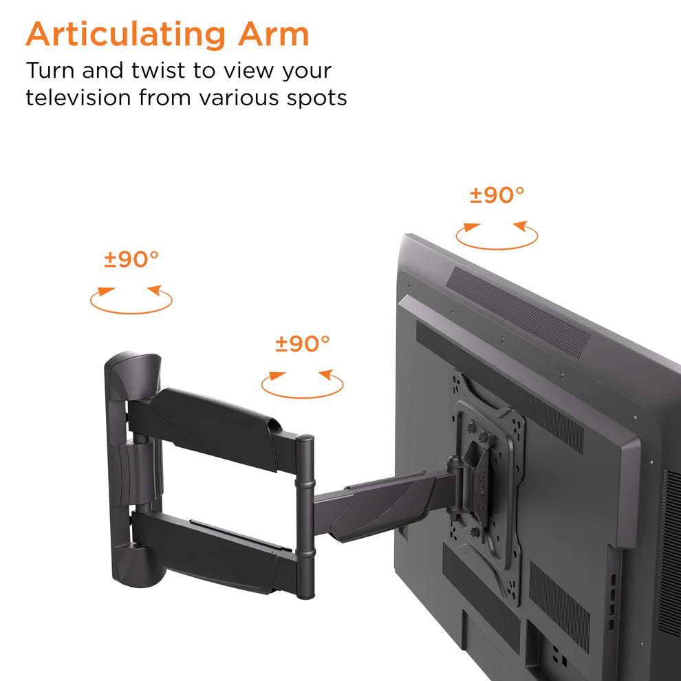 ProMounts Articulating/Full Motion TV Wall Mount for 17" to 47" TVs up to 77lbs (FSA22)