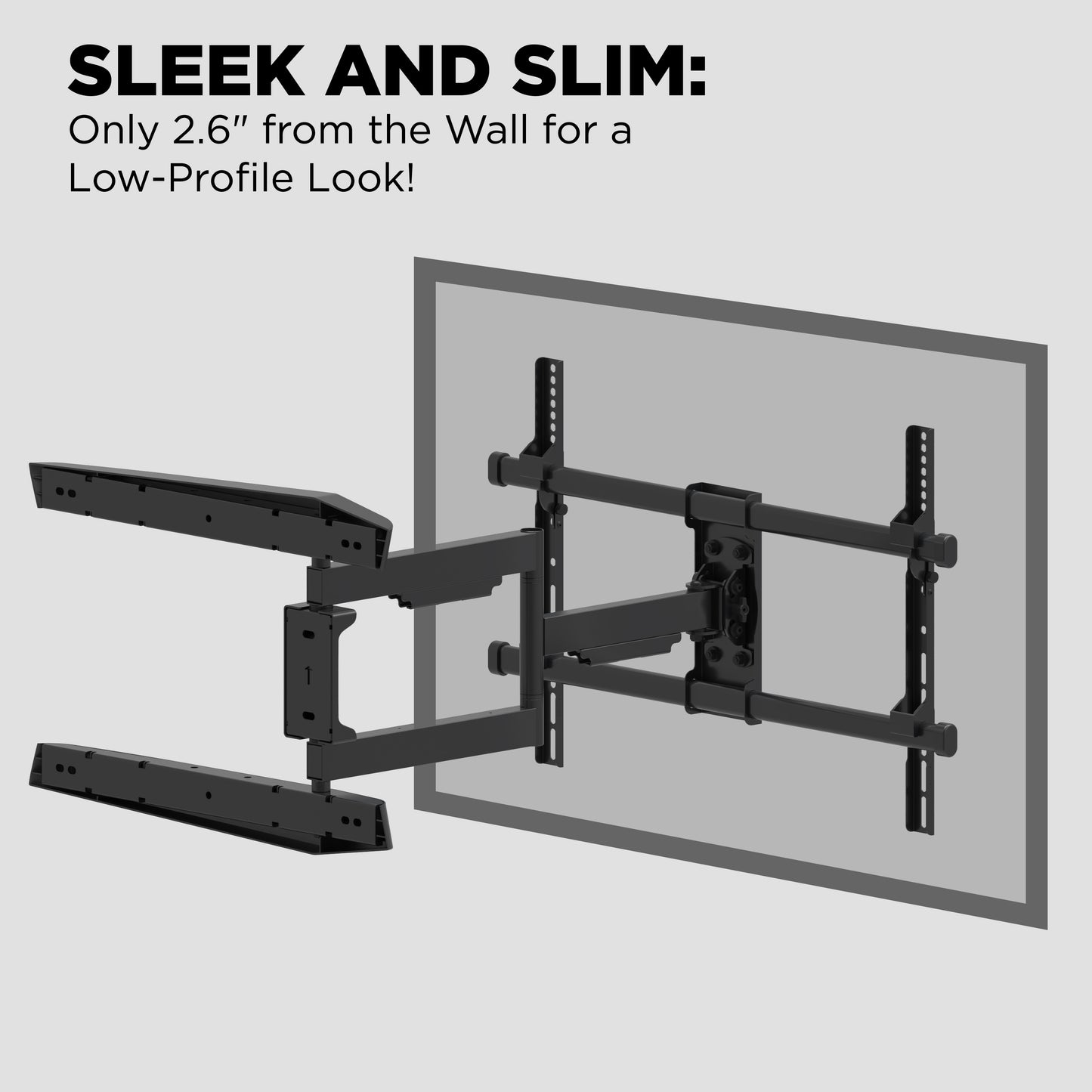 ProMounts Articulating/Full Motion TV Wall Mount for 42"-75" TVs Holds up to 90 lbs (FSA64)
