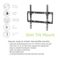 ProMounts Tilting TV Wall Mount for 32" to 60" TVs Holds up to 100lbs (MT442)