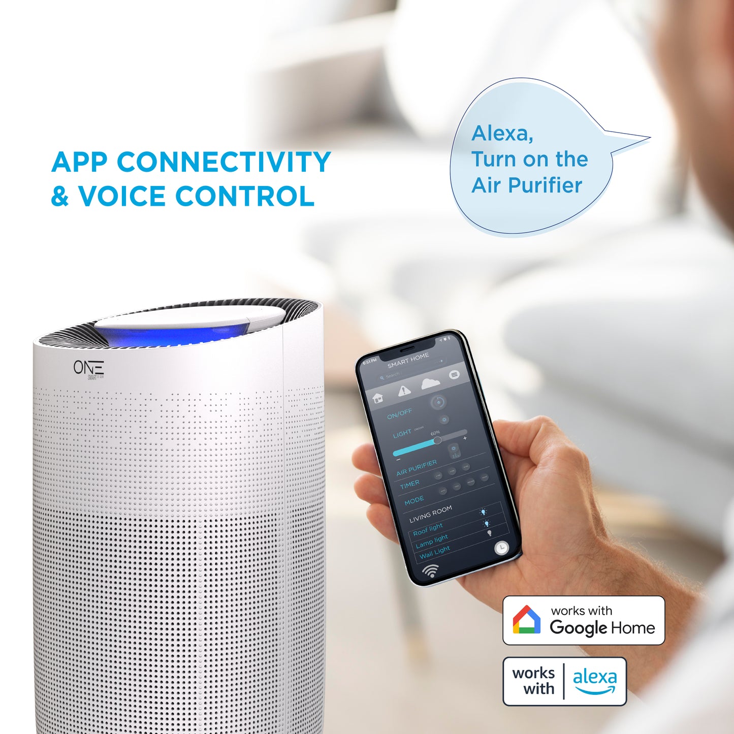 ONE Products NEO Smart Air Purifier with WiFi (OSAP01)