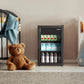 Husky 69L Beverage Refrigerator 2.4 C.ft. Freestanding Mini Fridge With Glass Door in Black