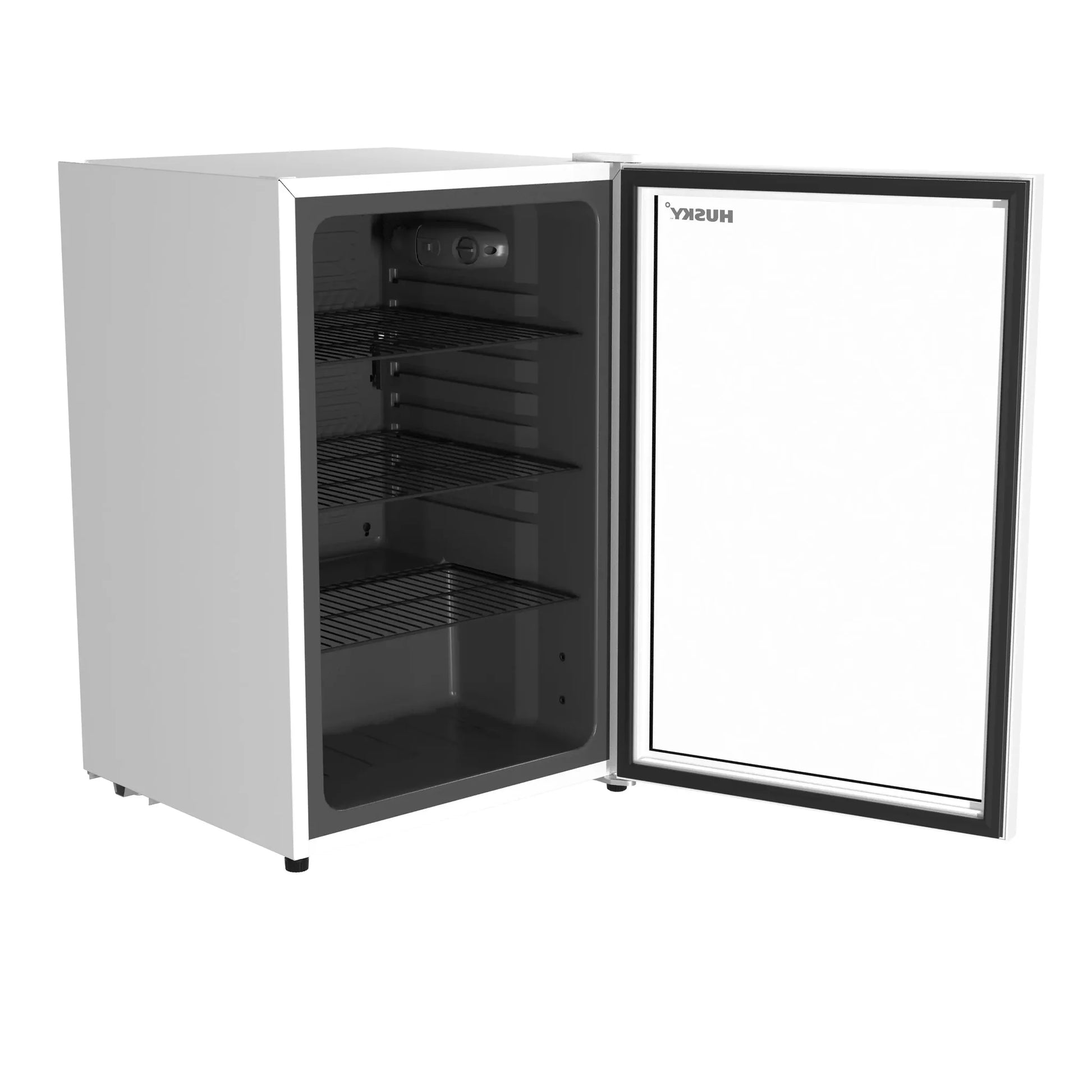 Husky 131L Beverage Refrigerator 4.6 C.ft. Freestanding Mini Fridge Wi