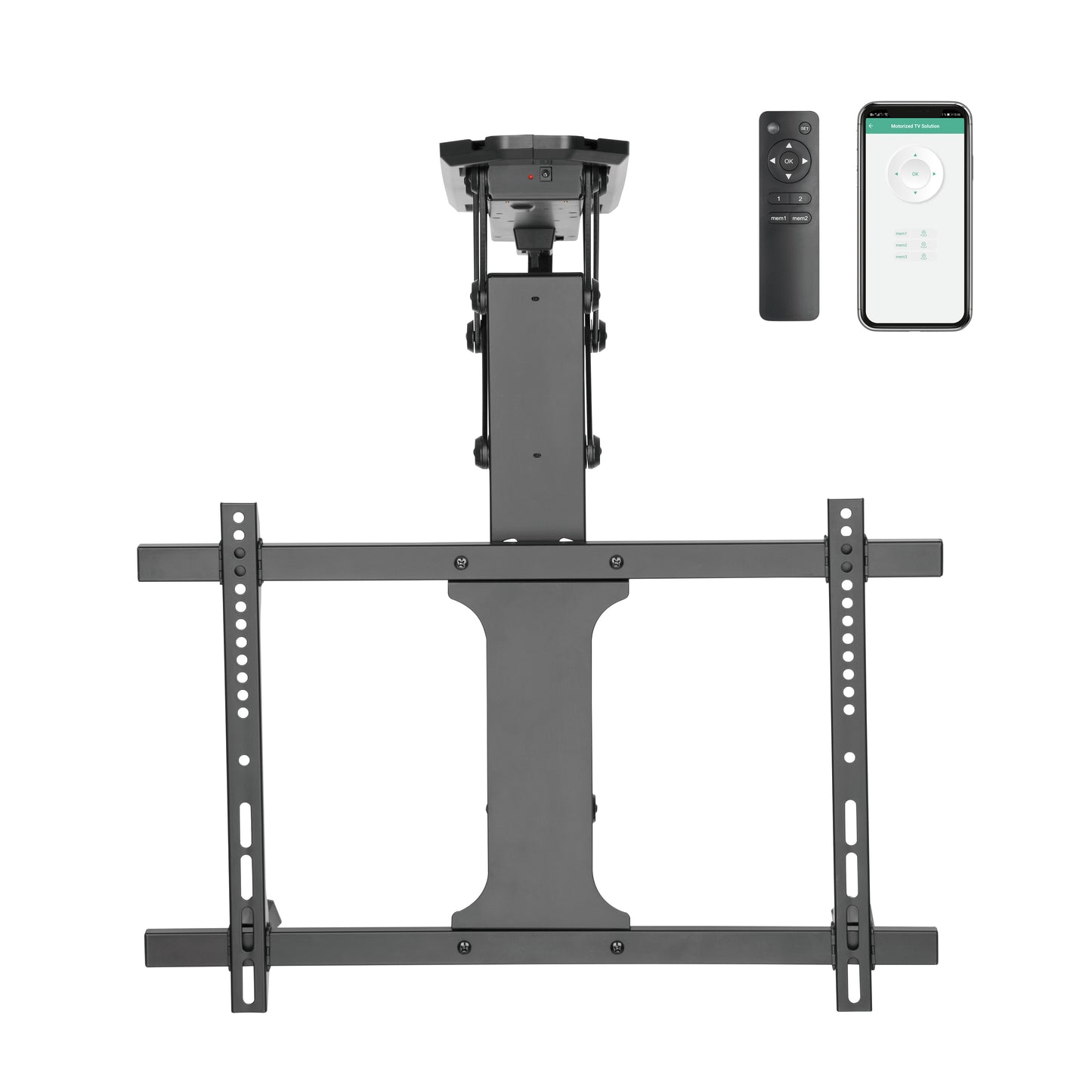 ProMounts Motorized Ceiling TV Mount for TVs 32" - 70" Up to 77 lbs with Smart App