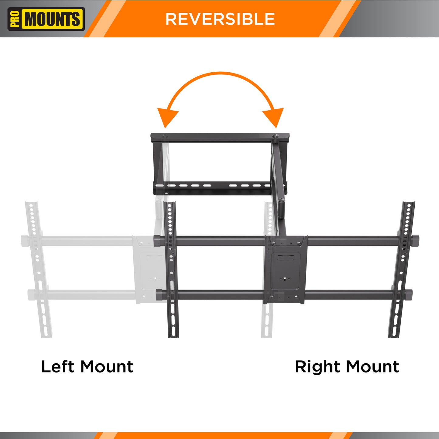 ProMounts Outdoor Articlating TV Mount with Extendable Arm for 32"-75" TVs Holds up to 132lbs