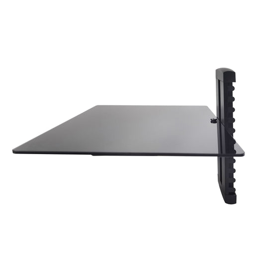 ProMounts Durable Single Glass AV Wall Shelf, Supports up to 17.6lbs Max Weight (FSH1)