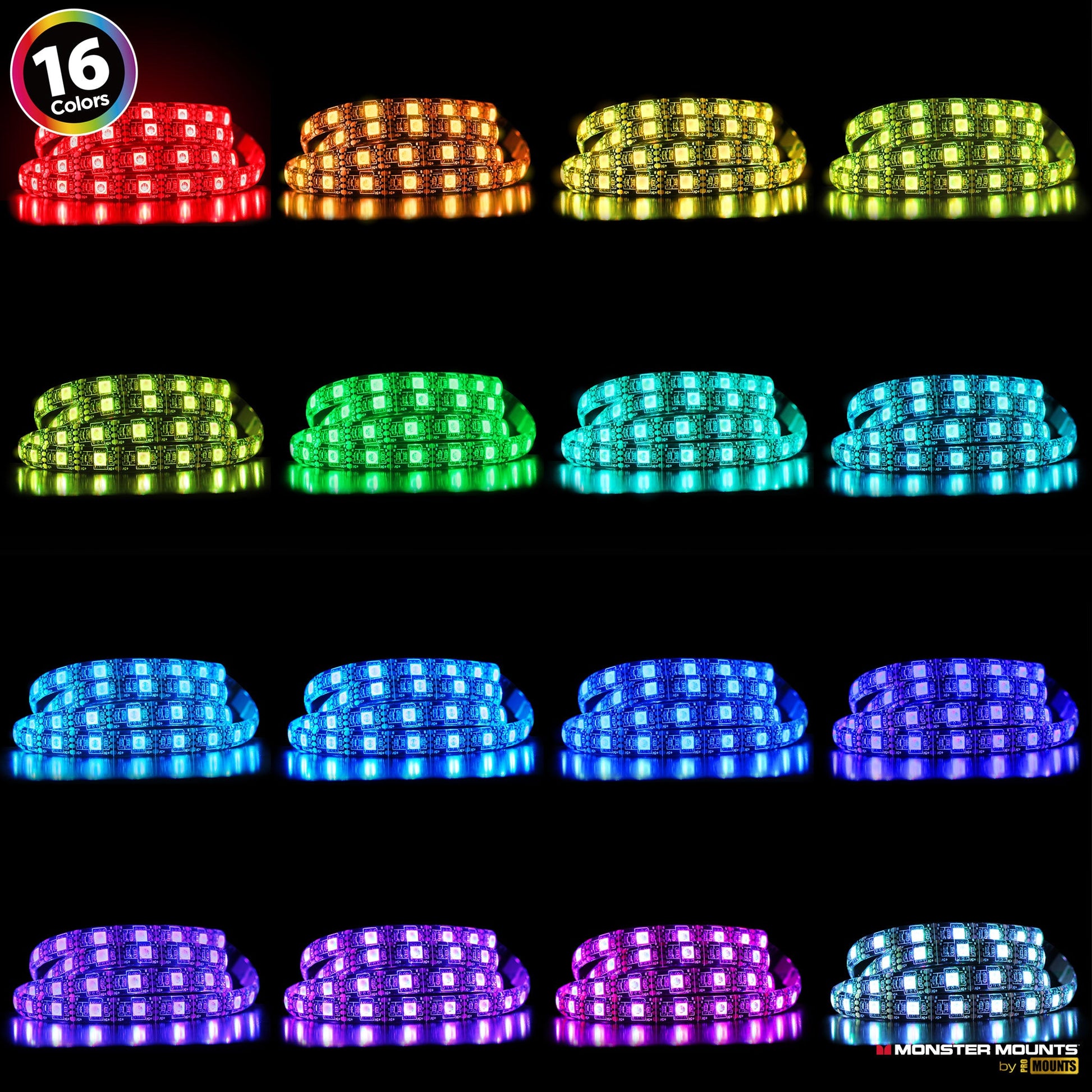 16 Color, 2 Strips LED Lights, TV Backlight Kit with Remote (OTB02) freeshipping - One Products