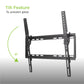 ProMounts Tilt TV Wall Mount Kit (Mount, HDMI, Screen Cleaner) for 32" to 60" TVs, Holds up to 80lbs (MTMK)