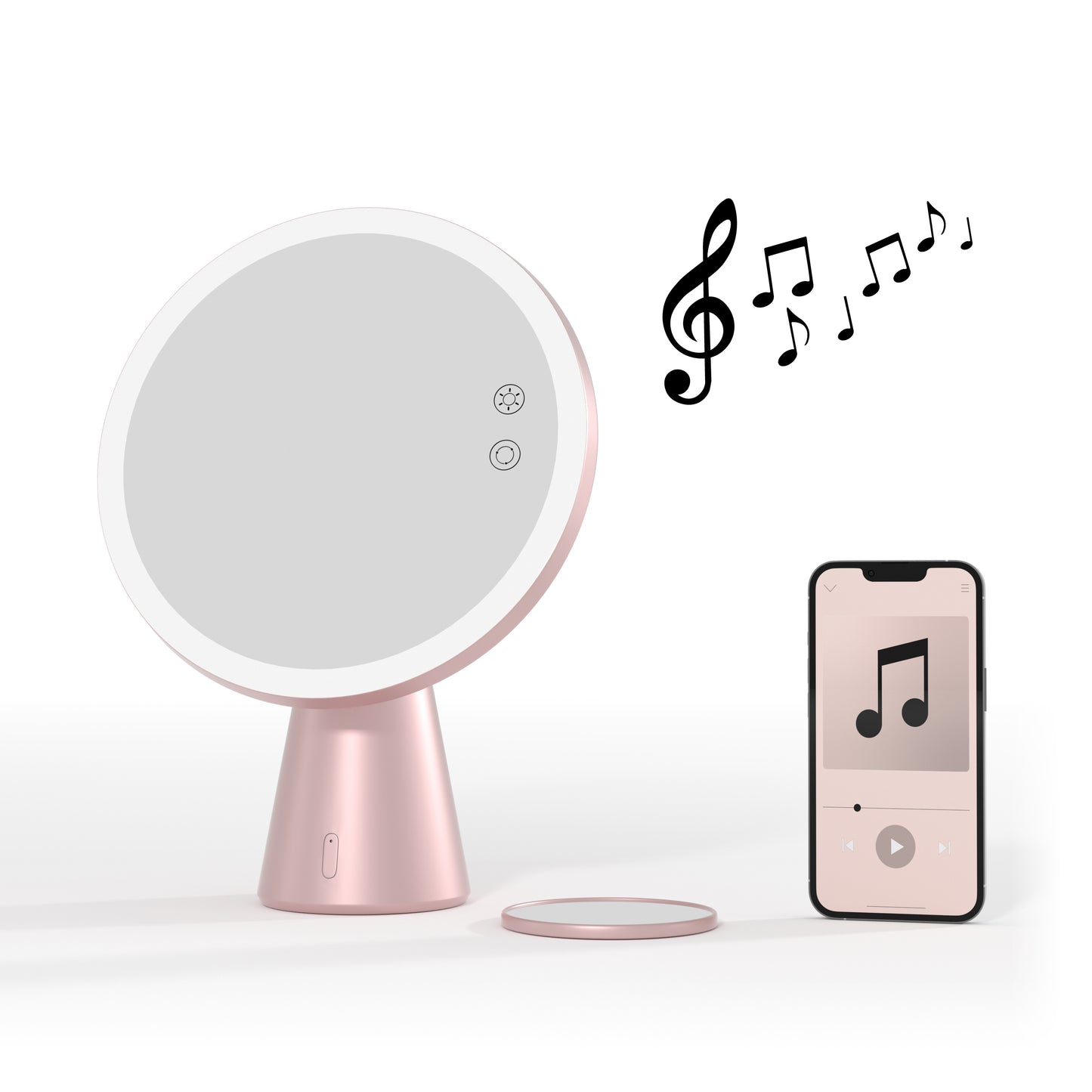 ONE Personal Collection Lighted Makeup Mirror With Bluetooth (OPCM003-BT)